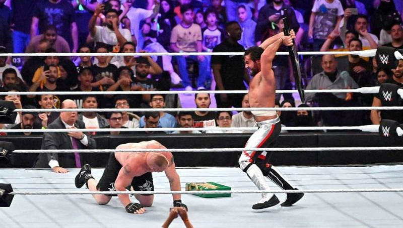 Rollins delivered some payback on Lesnar after 'the Beast' tried to cash in on a wounded 'Beastslayer.'